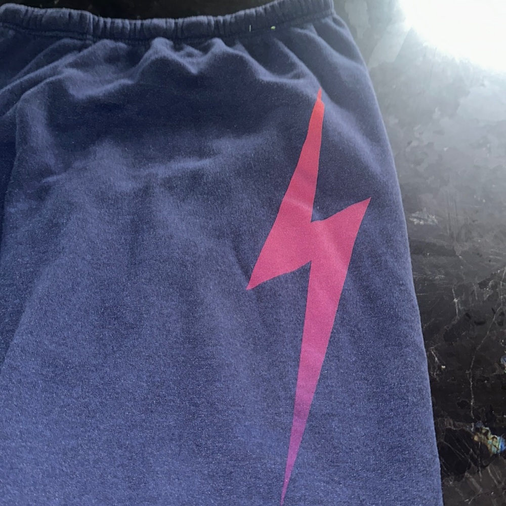 Aviator nation navy serve hands with ombre lightning bolt